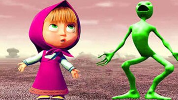 Masha and the Dancing Green Alien - A Funny Adventure in the Dusty Land