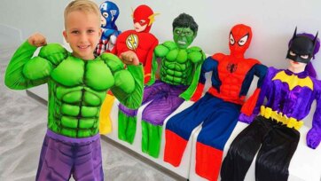 Little Hulk and Friends Superhero Dress Up Play for Kids