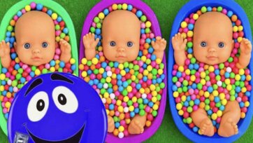 Happy Color Play with Baby Dolls - Learning Bright Colors for Toddlers and Kids