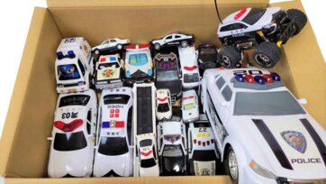 Police Toy Car Collection in a Box - Fun Rescue Vehicle Play for Kids