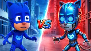 Catboy Meets Robot Twin Adventure - Fun Kids Story with Surprise Ending