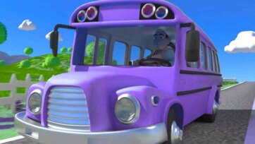 Little Purple Bus Journey - Kids Road Adventure with Friendly Driver