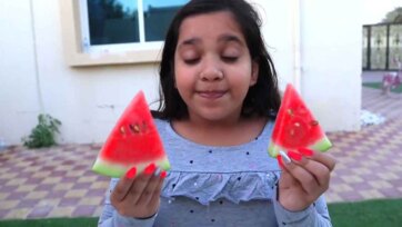 Sweet Watermelon Snack Time for Kids - Fun Outdoor Fruit Moments