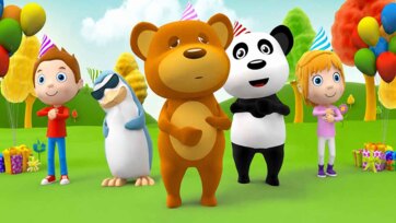 Panda and Kids Discover Colorful Eggs - Learning Colors and Patterns